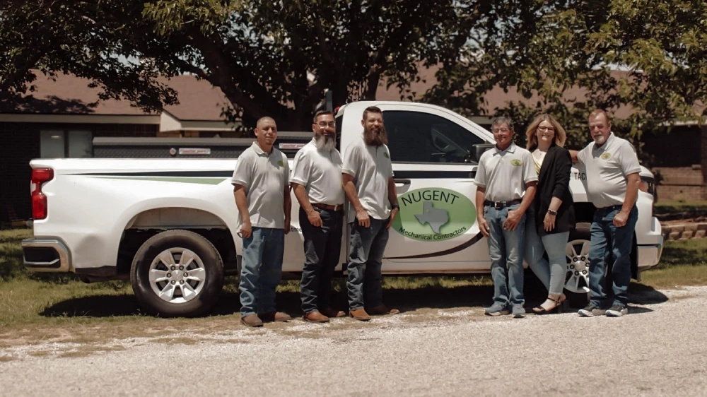 Nugent mechanical Team in front of van