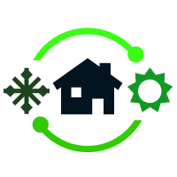 heating and cooling icon